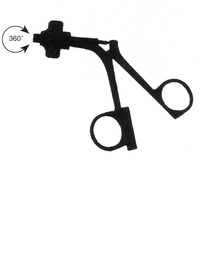 İZOLELİ ENDO  KAVRAMA FORSEPS B MODEL SAP ÇAP: 5MM L:36CM